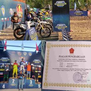 Redaksi Harian Memo Raih Puncak Podium di Kejurnas Motocross Piala Panglima TNI 2025